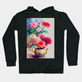 Watercolor teapot Hoodie